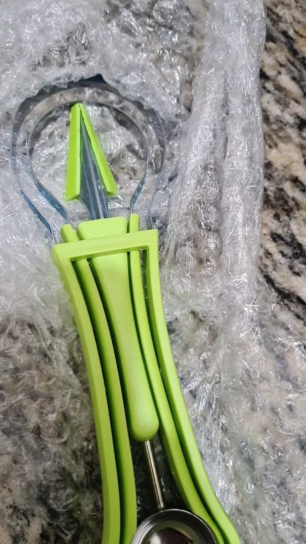 Cortador Decorador de Frutas Inox 3 Peças Design Ergonômico IZEARTISAN PRO photo review