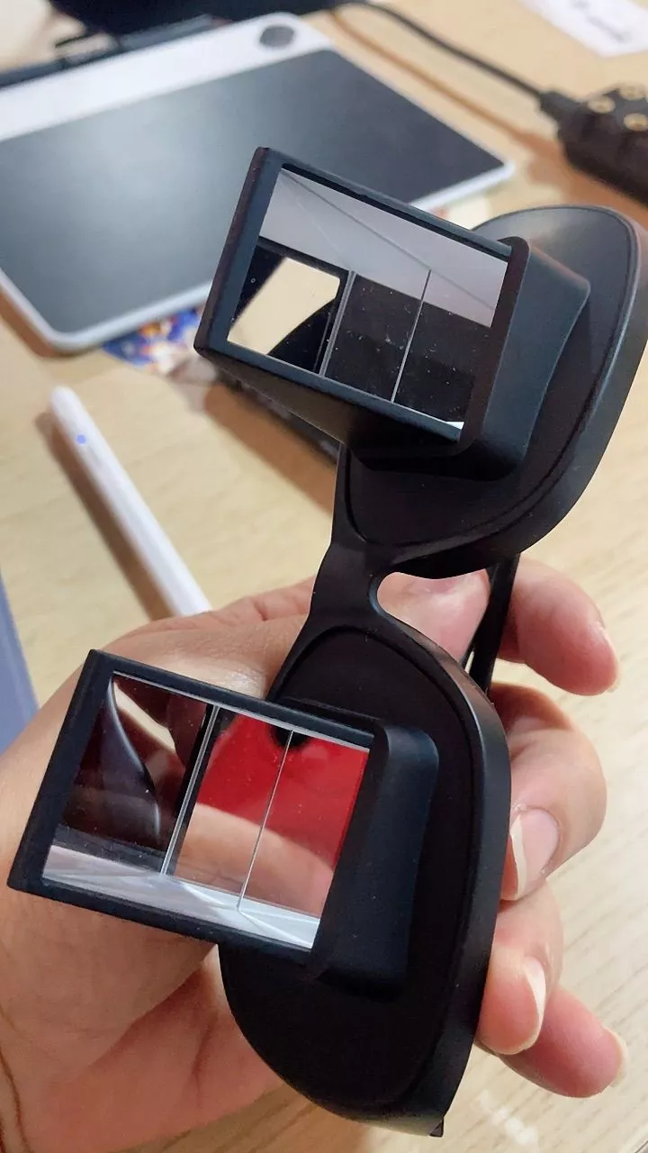 Óculos de Leitura Horizontal Prisma Unissex para Cama Visão 360° IZEPRISM VISION photo review