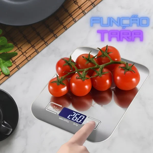 Balança de Cozinha Digital Inox Alta Precisão 10kg Multifunção IZEWEIGHT PRO
