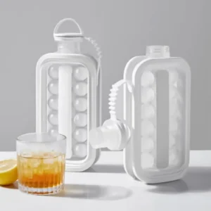 Garrafa Squeeze Silicone Portátil 2 em 1 Forma de Gelo Dobrável IZECOOL FLEX