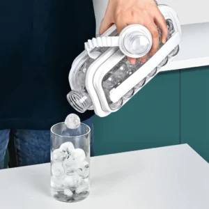 Garrafa Squeeze Silicone Portátil 2 em 1 Forma de Gelo Dobrável IZECOOL FLEX