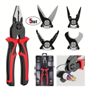 Alicate Universal 5 em 1 Corte Crimpar Decapar Estojado IZEWORK PRO