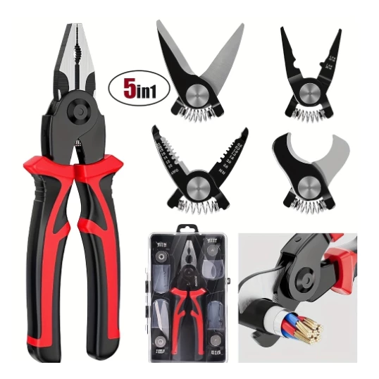 Alicate Universal 5 em 1 Corte Crimpar Decapar Estojado IZEWORK PRO