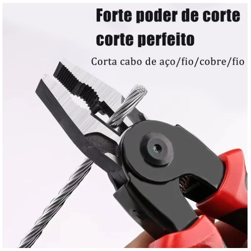 Alicate Universal 5 em 1 Corte Crimpar Decapar Estojado IZEWORK PRO