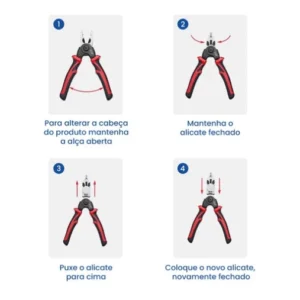 Alicate Universal 5 em 1 Corte Crimpar Decapar Estojado IZEWORK PRO