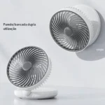 Ventilador Portátil de Mesa e Parede 4000mAh Silencioso 3 Velocidades IZECOOL BREEZE