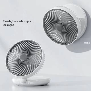 Ventilador Portátil de Mesa e Parede 4000mAh Silencioso 3 Velocidades IZECOOL BREEZE