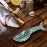 Raspador de Peixe com Coletor, Plástico Resistente, Multicor, IZEFLAKE PRO