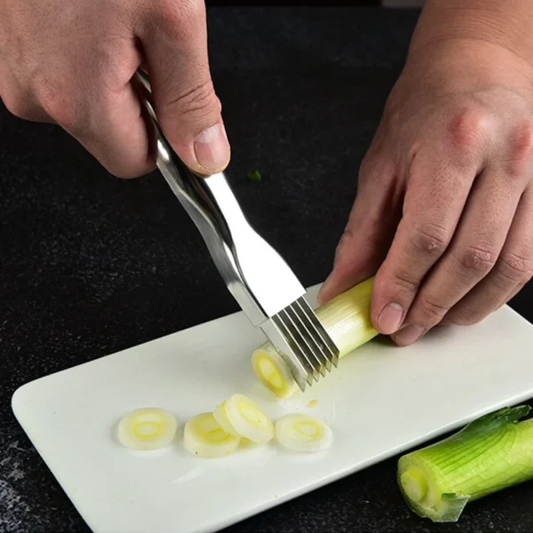 Cortador de Alimentos em Tiras Inox 6 Lâminas Fácil Limpeza IZEQUICK STRIPS