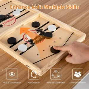 Jogo de Tabuleiro de Madeira Familiar, Rápido e Durável para Crianças IZEPLAY FUN