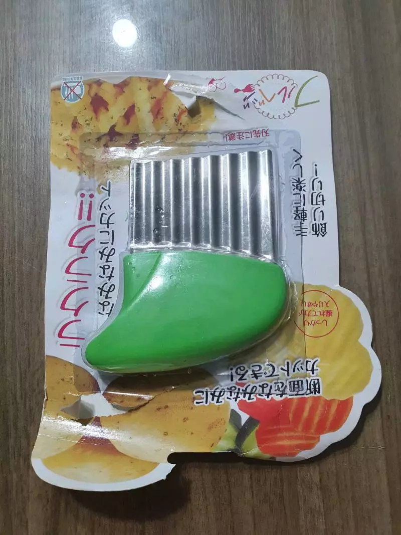 Fatiador Cortador de Legumes Chips Batata Pepino Inox Verde-Amarelo IZESLICE PRO photo review