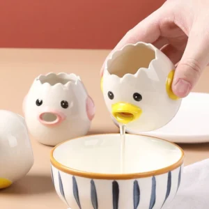 Separador de Clara e Gema Cerâmica Divertido Fofo IZECHICK EASY