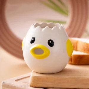 Separador de Clara e Gema Cerâmica Divertido Fofo IZECHICK EASY