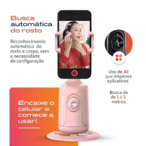 Gimbal Estabilizador Celular 360° AI Rastreamento Facial Mãos Livres IZEGENIUS TRACK