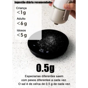 Dispensador de Sal Quantitativo 220ml Vidro Antiumidade IZEPORTION SMART