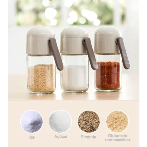 Dispensador de Sal Quantitativo 220ml Vidro Antiumidade IZEPORTION SMART