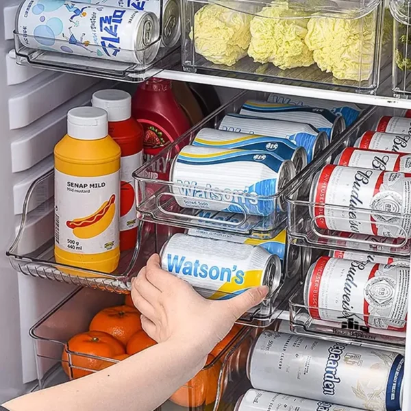 Organizador de Latas Acrílico Freezer Armário 10 Unidades IZEBOX EASY