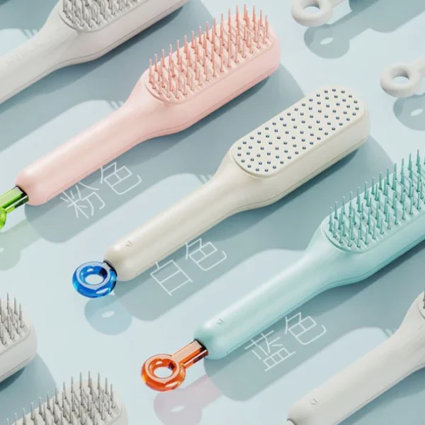 Pente Mágico Retrátil Antiestático Massagem Para Cabelos Lisos IZEHAIR FLEX