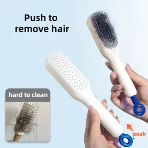 Pente Mágico Retrátil Antiestático Massagem Para Cabelos Lisos IZEHAIR FLEX