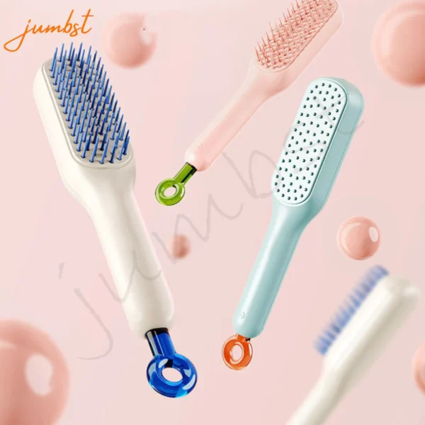 Pente Mágico Retrátil Antiestático Massagem Capilar Grande IZEHAIR SMOOTH