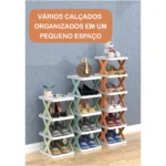 Sapateira Organizadora Multi Andares Plástico Resistente Montagem Fácil IZEORGANIZE COLOR