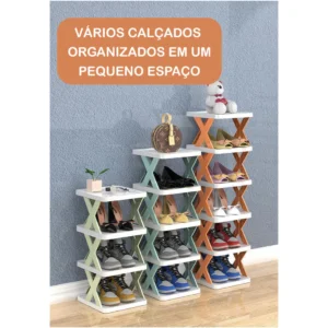 Sapateira Organizadora Multi Andares Plástico Resistente Montagem Fácil IZEORGANIZE COLOR