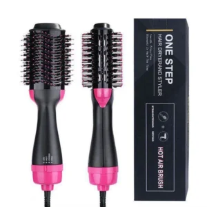 Escova Secadora Alisadora 3 em 1 Cabelos Sedosos Anti-Frizz IZEHAIR PRO