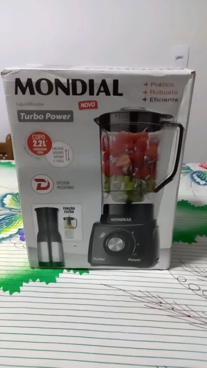 Liquidificador Mondial 500W 3 Velocidades 2,2L Faca Inox IZEBLEND MAX photo review