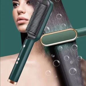 Escova Alisadora de Cabelo 5 em 1 Cerâmica Iônica Inteligente Bivolt IZEHAIR GLOW