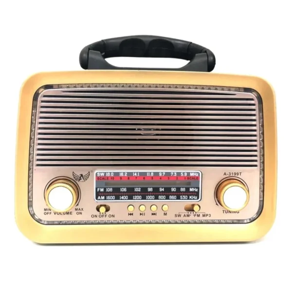 Rádio Vintage Bluetooth Retro Altomex AM/FM USB Bateria Recarregável – IZECLASSIC SOUND