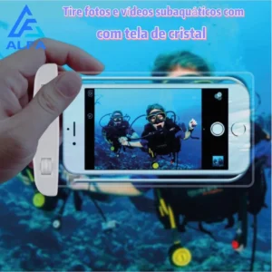 Capa à Prova D'Água Universal Celular 6.3 Pol PVC Transparente IZESAFE PRO