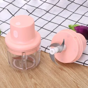Mini Processador Alimentos 250ml Sem Fio USB 3 Lâminas Inox IZEHANDY CHOPPER