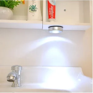 Luz LED Adesiva Sem Fio 3 Lâmpadas Touch Portátil para Armário 45g IZESECURE LIGHT