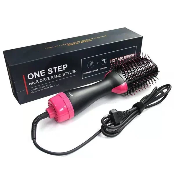 Escova Secadora Alisadora 3 em 1 Cabelos Sedosos Anti-Frizz IZEHAIR PRO