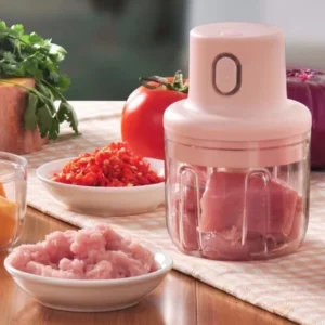 Mini Processador Alimentos 250ml Sem Fio USB 3 Lâminas Inox IZEHANDY CHOPPER