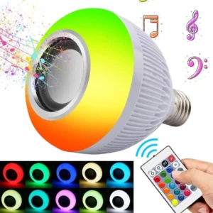 Lâmpada Bluetooth Led Som 12W Controle Remoto 16 Cores IZESOUND PARTY