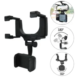 Suporte Veicular para Retrovisor, Rotação 360°, Ajustável Universal, Proteção Anti-Risco IZE360 VIEW
