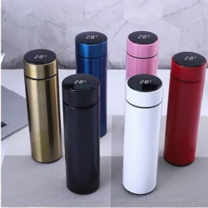 Garrafa Térmica Inox 500ml com Display de Temperatura, Vedação à Prova de Vazamento, Isolamento a Vácuo IZEHOT SENSOR