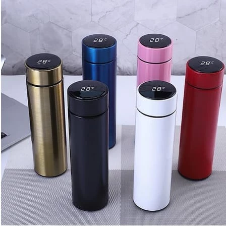 Garrafa Térmica Inox 500ml com Display de Temperatura, Vedação à Prova de Vazamento, Isolamento a Vácuo IZEHOT SENSOR