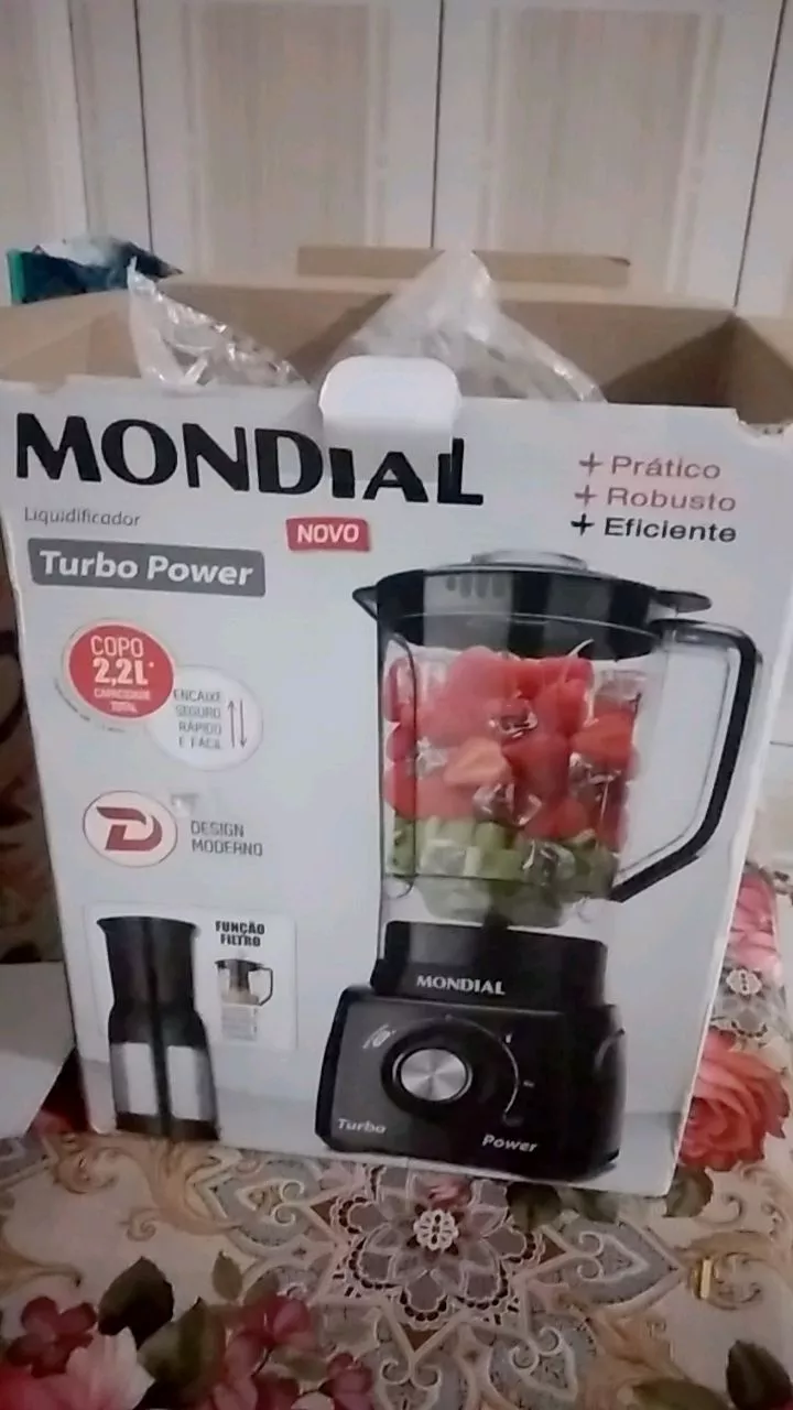 Liquidificador Mondial 500W 3 Velocidades 2,2L Faca Inox IZEBLEND MAX photo review