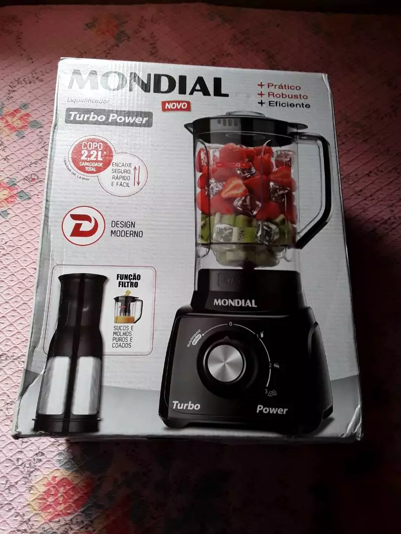 Liquidificador Mondial 500W 3 Velocidades 2,2L Faca Inox IZEBLEND MAX photo review