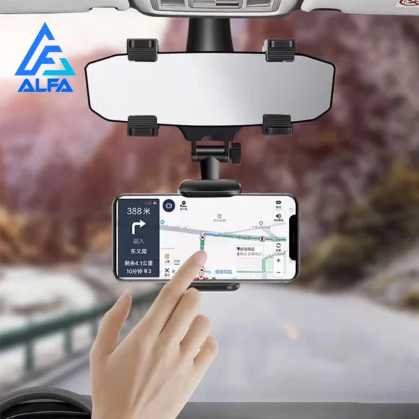 Suporte Veicular para Retrovisor, Rotação 360°, Ajustável Universal, Proteção Anti-Risco IZE360 VIEW