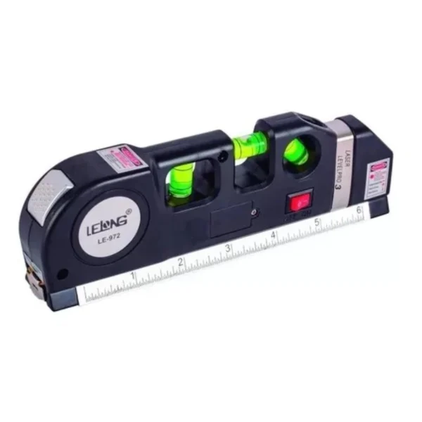 Nível Laser Profissional 3 Estágios Trena 2,5m Régua Alumínio IZEALIGN PRO