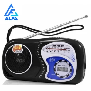 Rádio Portátil de Bolso Lelong AM FM Relógio LCD IZEGO SOUND