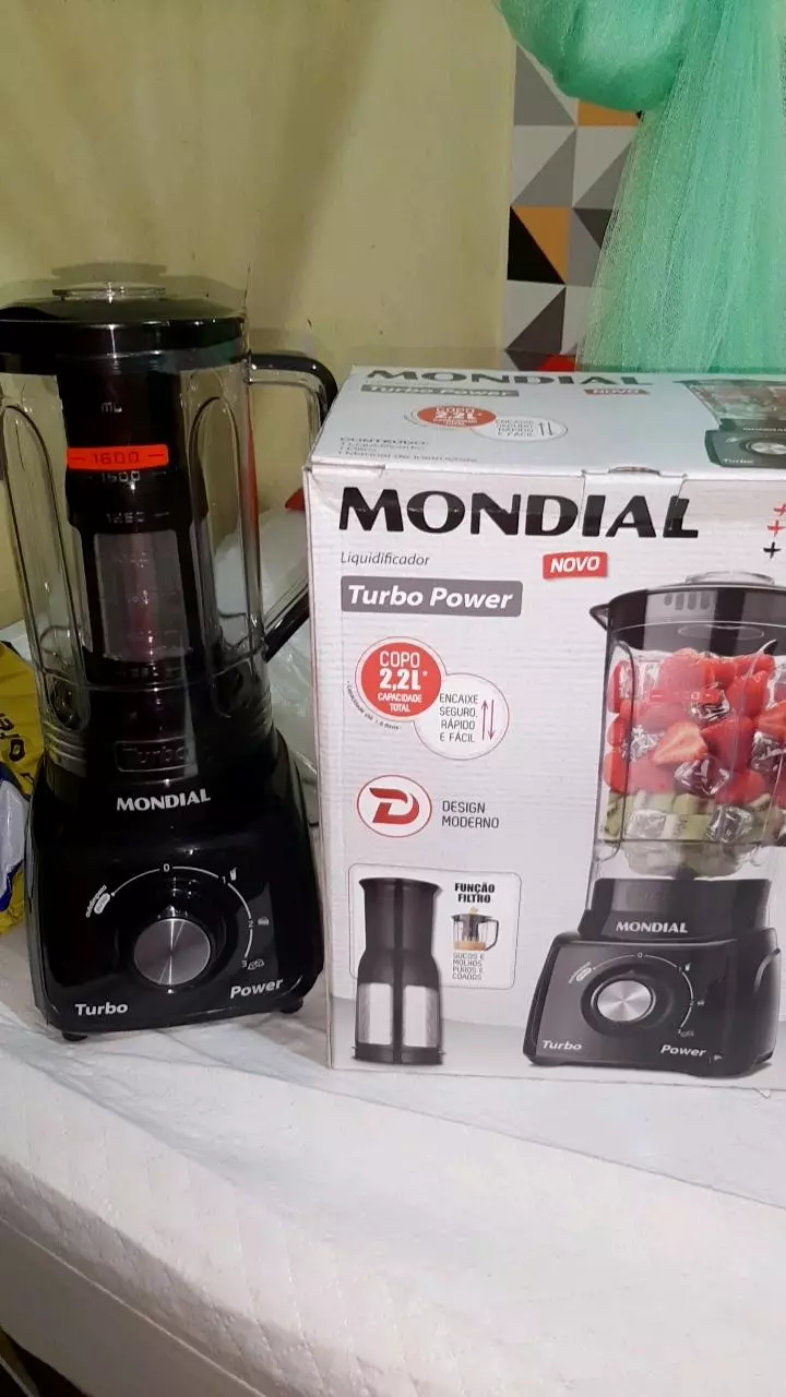 Liquidificador Mondial 500W 3 Velocidades 2,2L Faca Inox IZEBLEND MAX photo review