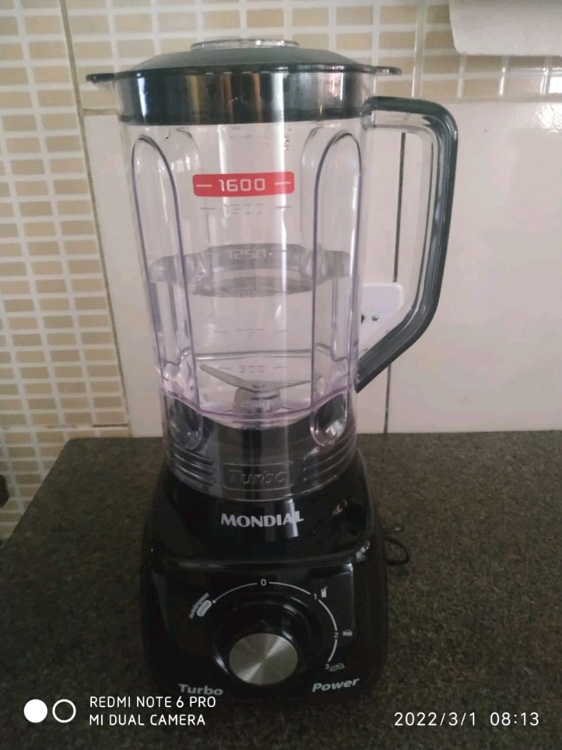 Liquidificador Mondial 500W 3 Velocidades 2,2L Faca Inox IZEBLEND MAX photo review