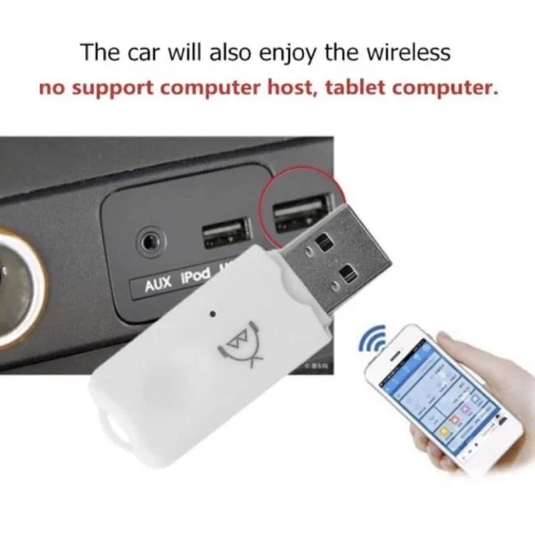 Adaptador Receptor Bluetooth 2.0 USB para Som de Carro, Compatível Smartphones, Sem Fio, IZEPLAY CONNECT
