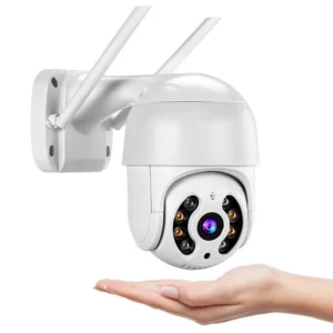 Câmera de Segurança Externa Wi-Fi Full HD 360º à Prova D'Água Visão Noturna IZESECURE MAX