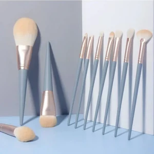 Kit Pincéis Maquiagem Profissional 10 Peças Cerdas Macias Glitter IZEGLAM BRUSH