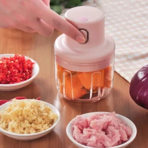 Mini Processador Alimentos 250ml Sem Fio USB 3 Lâminas Inox IZEHANDY CHOPPER